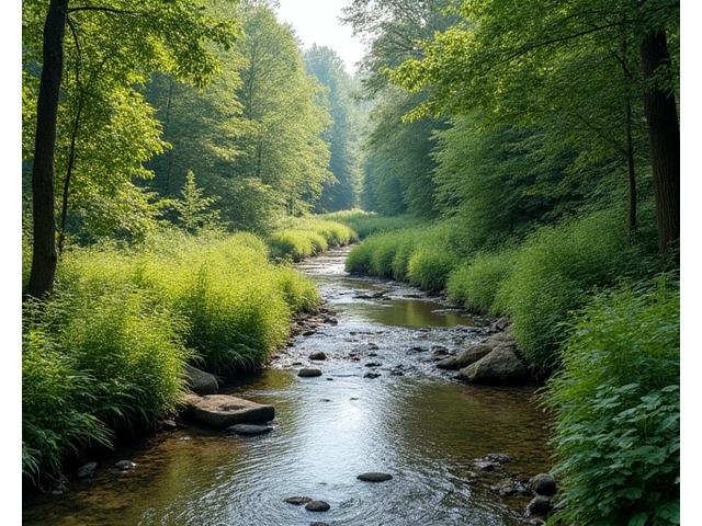Before and after of a revitalized creekside trail with restored habitat